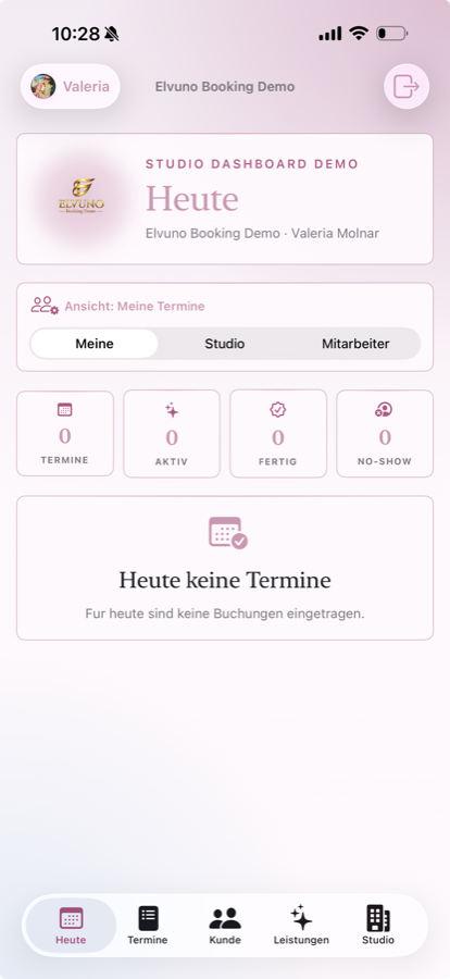 Elvuno OS Heute Ansicht